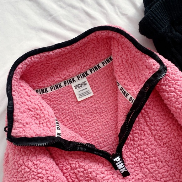Pink Victoria’s Secret Sherpa fleece zip up jacket - Picture 10 of 10